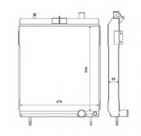 Mercedes-Benz Unimog radiator 奔馳烏尼莫克散熱器